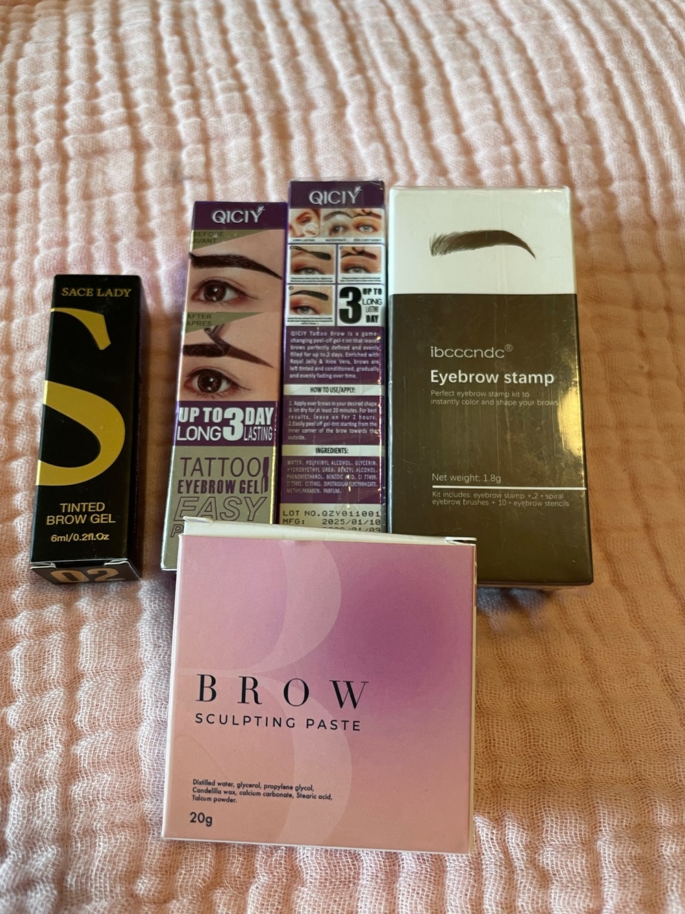 Brow Sculpting Paste & Eyebrow Tint Set - Brown